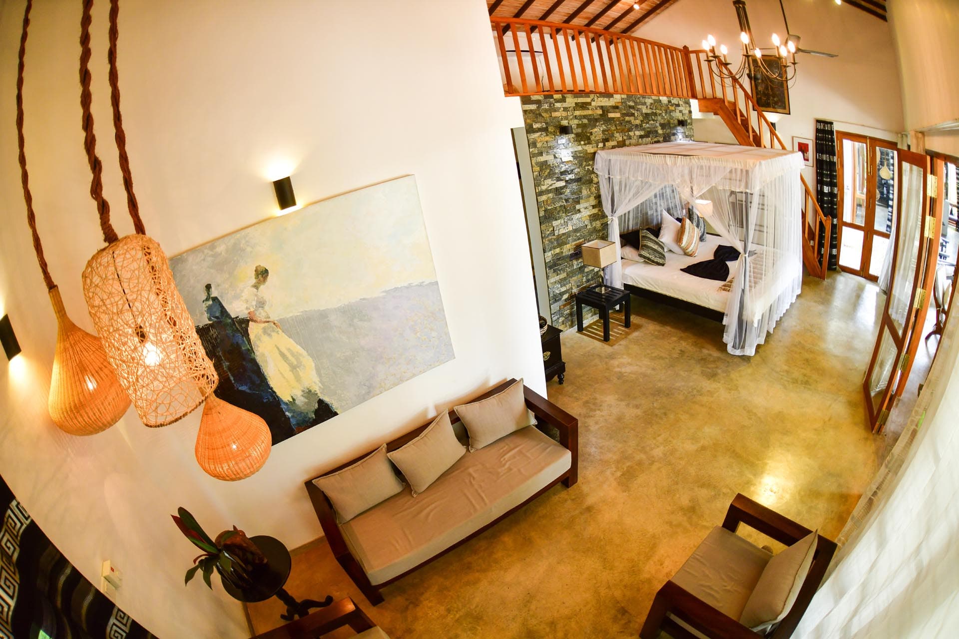 best rooms in hikkaduwa, Sri Lanka. spacious admiral suite at Tropical House Jungleside VIlla - suite interior